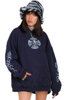 Vintage Y2K Skull Nu-Metal Hoodie