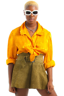 Vintage 80's Baroque Golden Blouse