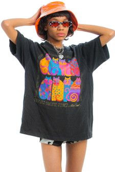 Vintage 90's Laurel Burch Cat Tee