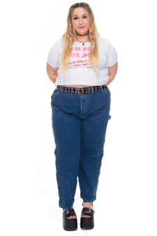 Vintage 90's Medium Wash Wrangler Carpenter Jeans 4