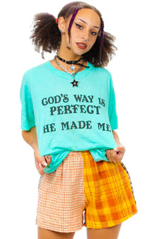 Vintage 80's God's Way Is Perfect, He Made Me T-Shirt