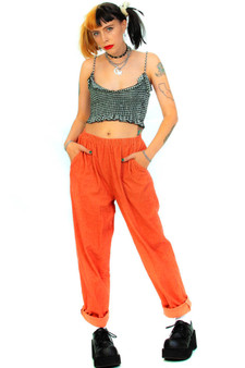 Vintage 80's Coral Corduroy Joggers