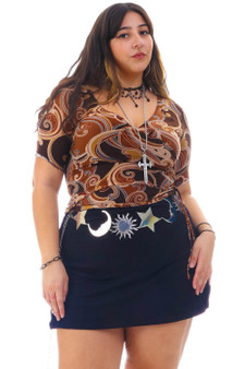 Vintage Y2K Charlotte Russe Swirl Top