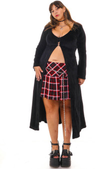 Vintage 90's Lush Velvet Maxi Duster Top