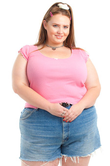 Vintage 90's Betsey Johnson Rib Knit Top