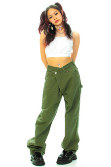 Vintage Y2K Olive Green Carhartt Carpenter Pants