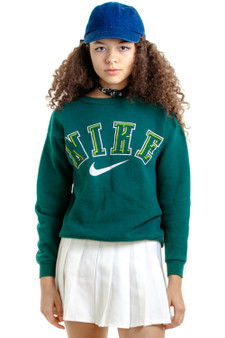 Vintage 90's Ocean Green Nike Pullover Sweatshirt