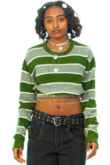 Vintage Y2K American Eagle Cropped Knit Sweater