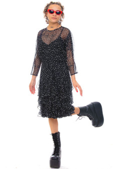 Vintage 80's Polka Dot Party Dress