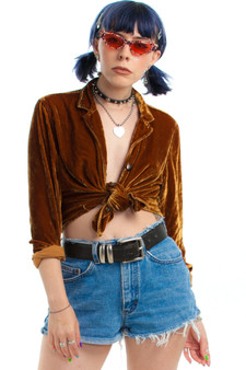 Vintage 90's Penny Velvet Button-Up Shirt