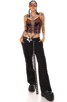 Vintage Y2K Liz Claiborne Square Check Pants