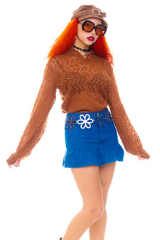 Vintage 70's Daddy's Money Open Knit Pullover Sweater