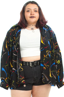 Vintage 90's Read the Abstract Button-Up Shirt