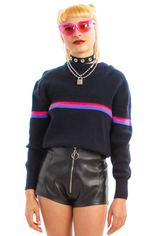 Vintage 80's Bubblegum Stripe Sweater