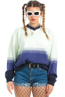 Vintage Y2K Bonfire Stripe Sweater
