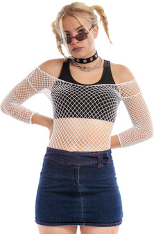 Vintage Y2K Simple Life Stretch Denim Mini Skirt