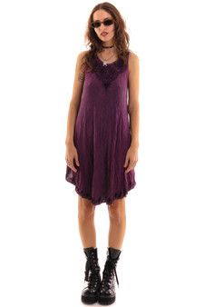 Vintage 90's Purple Embroidered Dream Dress