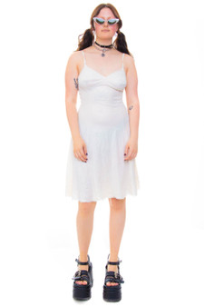 Vintage 90's Cream Silk Slip Dress