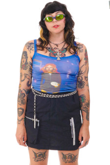 Vintage Y2K NoBo Zip Me Up Skirt