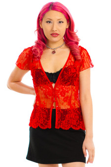 Vintage 90's Sweet Valentine Lace Top