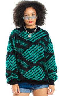Vintage 80's Permit Geo Angle Sweater