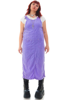 Vintage 90's Lilac Maxi Overall Dress