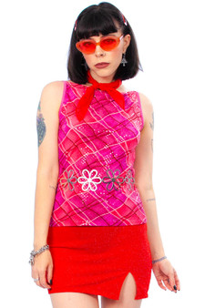 Vintage 90's Disco Brat Sequined Tank Top