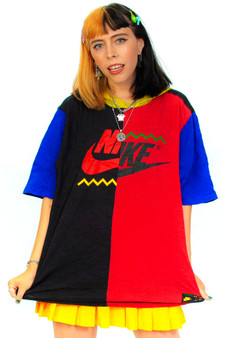 Vintage Y2K Nike Colorblock Hooded Tee