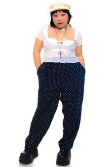 Vintage 90's Polka Dot High-Waisted Pants