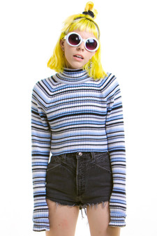Vintage 90's Long Arm of the Lawless Cropped Turtleneck