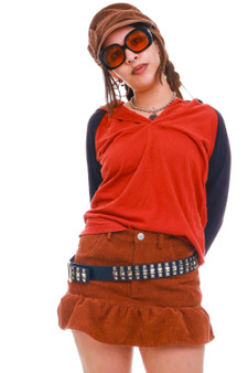 Vintage Y2K Two Toned Hooded Longsleeve Shirt