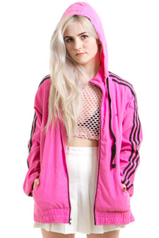 Not-Quite-Vintage Pink Adidas Zip Up Hoodie
