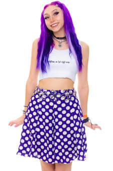 Vintage 90's Purple Polka Dot Shorts