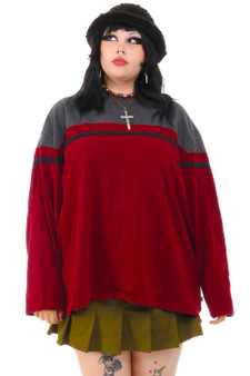 Vintage Y2K Skater Striped Pullover Shirt