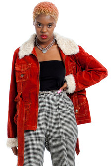 Vintage Y2K Amber Corduroy Zip-Up Jacket