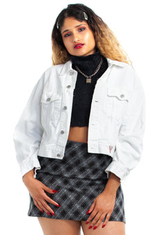 Vintage 90's Guess Distressed Denim Jacket