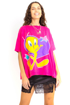 Vintage 90's Hot Pink Tweety T-Shirt