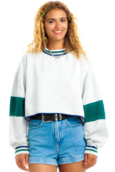 Vintage 90's Raw Crop Collegiate Sweatshirt