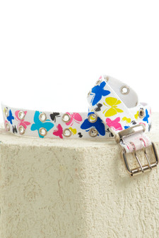 Vintage Y2K Butterfly Vegan Grommet Belt