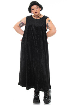 Vintage 90's Witch Crushed Velvet Tank Dress