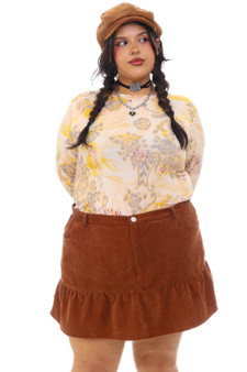 Vintage Y2K Boho Flower Long-Sleeve