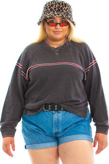 Vintage Y2K Bugle Boy Burgundy Stripe Sweater