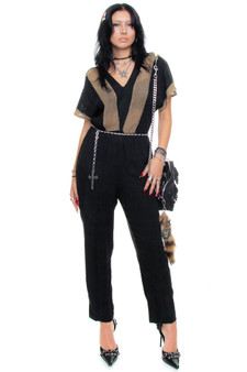 Vintage 90's Rayon Jumpsuit - M