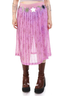 Vintage Y2K Crochet Floral Tiered Ruffle Maxi Skirt 1