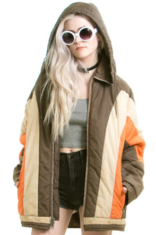 Vintage 70's Meet Me at the Roller Rink Puffy Jacket