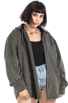 Vintage 90's True Grit Plush Houndstooth Jacket