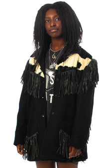 Vintage 80's Jonathan Stevens Cow-Print Western Jacket