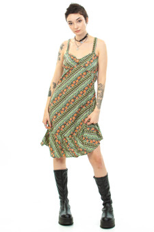 Vintage 70's floral Midi Dress