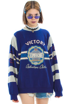 Vintage 80's Compagnie des Ameriques Footballer Sweatshirt