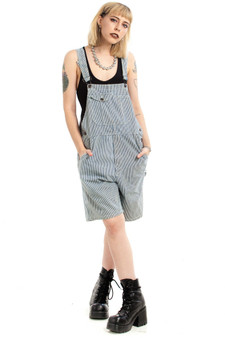 Vintage 90's Life Energy Intelligence Gingham Shortalls